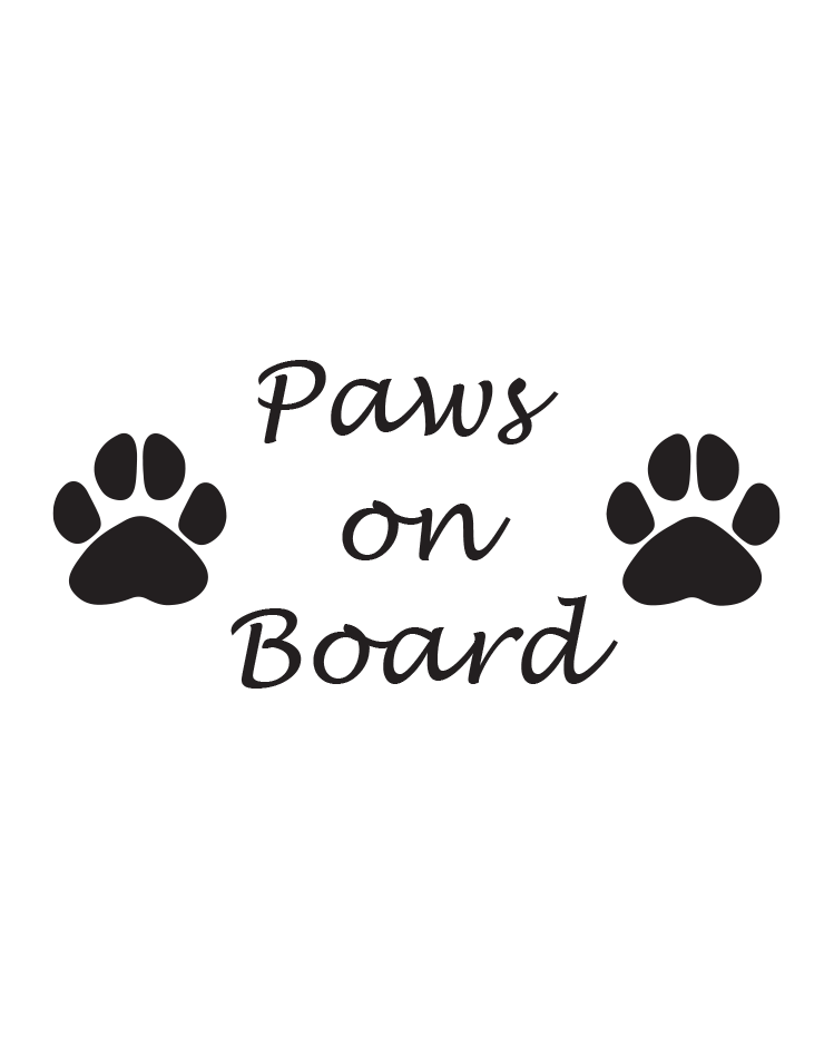 Sticker - Paws on Board