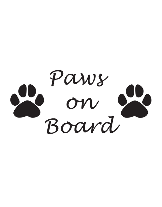 Sticker - Paws on Board